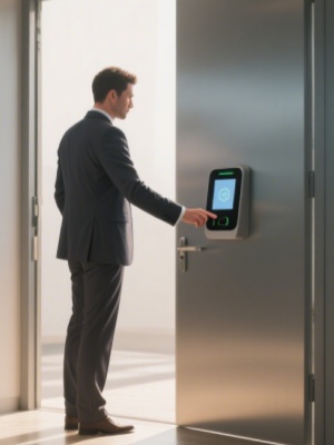 指紋門禁系統(tǒng)解決方案（指紋識(shí)別人行通道門禁管理系統(tǒng)）